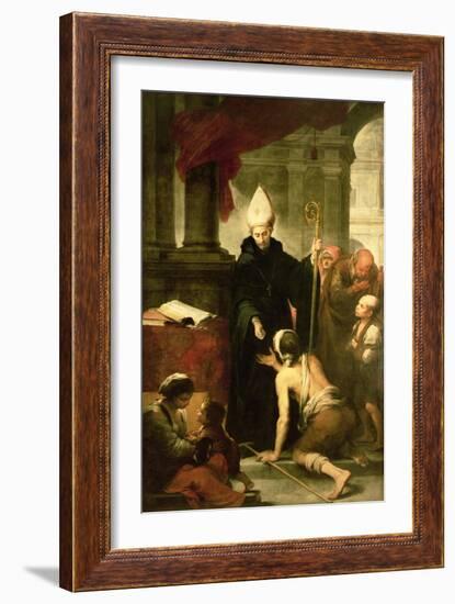 St. Thomas of Villanueva Distributing Alms, 1678-Bartolome Esteban Murillo-Framed Giclee Print