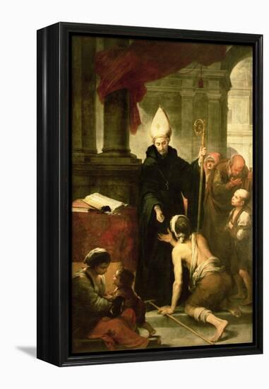 St. Thomas of Villanueva Distributing Alms, 1678-Bartolome Esteban Murillo-Framed Premier Image Canvas