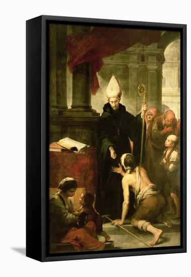 St. Thomas of Villanueva Distributing Alms, 1678-Bartolome Esteban Murillo-Framed Premier Image Canvas