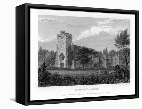 St Thomas's Church, Oxford, 1835-John Le Keux-Framed Premier Image Canvas