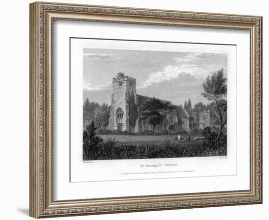 St Thomas's Church, Oxford, 1835-John Le Keux-Framed Giclee Print