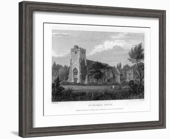 St Thomas's Church, Oxford, 1835-John Le Keux-Framed Giclee Print