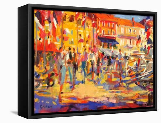 St. Tropez Promenade-Peter Graham-Framed Premier Image Canvas