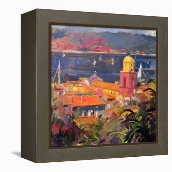 St Tropez Sailing, 2002-Peter Graham-Framed Premier Image Canvas