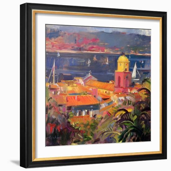 St Tropez Sailing, 2002-Peter Graham-Framed Giclee Print