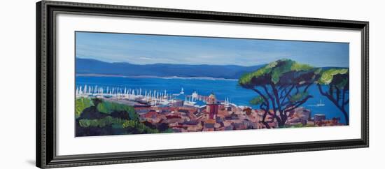 St Tropez Summer Sun Seaview in France-Markus Bleichner-Framed Art Print