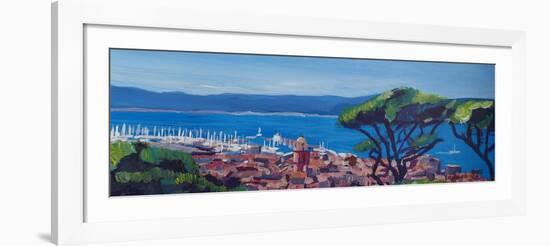 St Tropez Summer Sun Seaview in France-Markus Bleichner-Framed Art Print