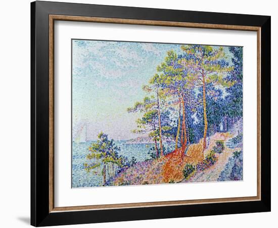 St. Tropez, the Custom's Path, 1905-Paul Signac-Framed Giclee Print