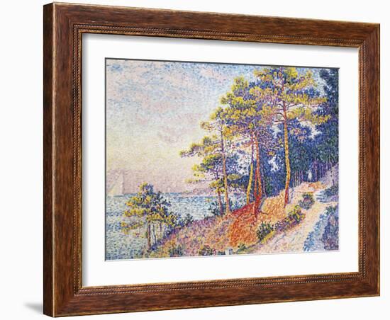 St Tropez, the Custom's Path, 1905-Paul Theodor van Brussel-Framed Giclee Print