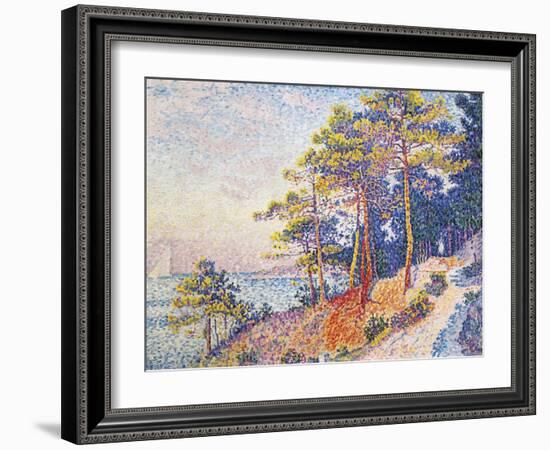 St Tropez, the Custom's Path, 1905-Paul Theodor van Brussel-Framed Giclee Print