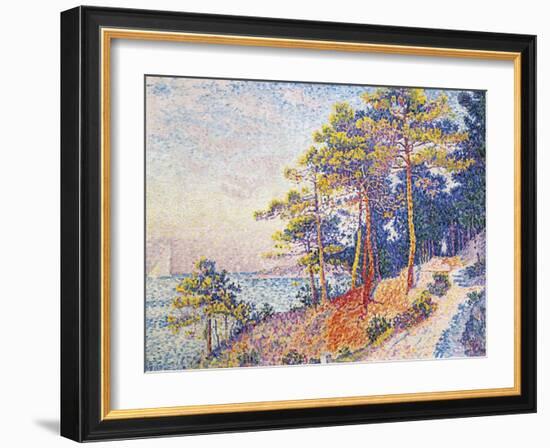 St Tropez, the Custom's Path, 1905-Paul Theodor van Brussel-Framed Giclee Print