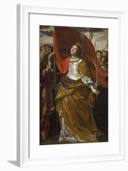 St Ursula and the Virgins, 1622-1623-Giovanni Lanfranco-Framed Giclee Print