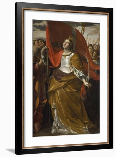 St Ursula and the Virgins, 1622-1623-Giovanni Lanfranco-Framed Giclee Print