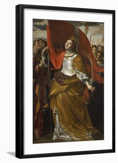 St Ursula and the Virgins, 1622-1623-Giovanni Lanfranco-Framed Giclee Print