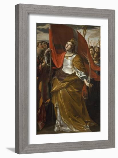 St Ursula and the Virgins, 1622-1623-Giovanni Lanfranco-Framed Giclee Print