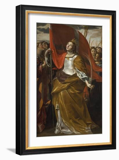 St Ursula and the Virgins, 1622-1623-Giovanni Lanfranco-Framed Giclee Print