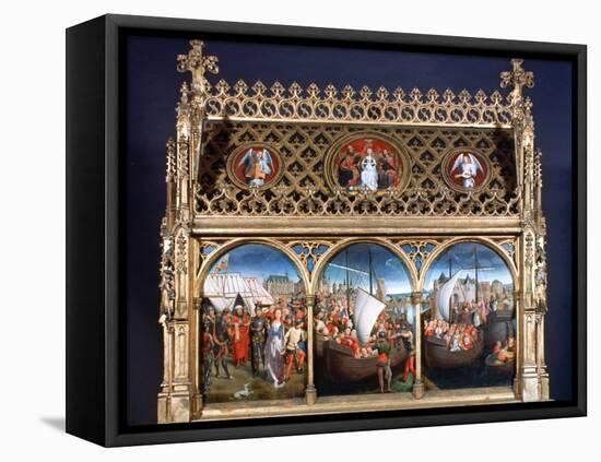 St Ursula Shrine, 1489-Hans Memling-Framed Premier Image Canvas