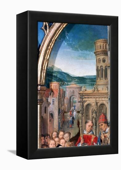 'St Ursula Shrine, Arrival in Rome', Detail, 1489. Artist: Hans Memling-Hans Memling-Framed Premier Image Canvas