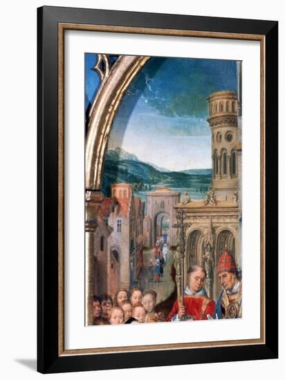 'St Ursula Shrine, Arrival in Rome', Detail, 1489. Artist: Hans Memling-Hans Memling-Framed Giclee Print