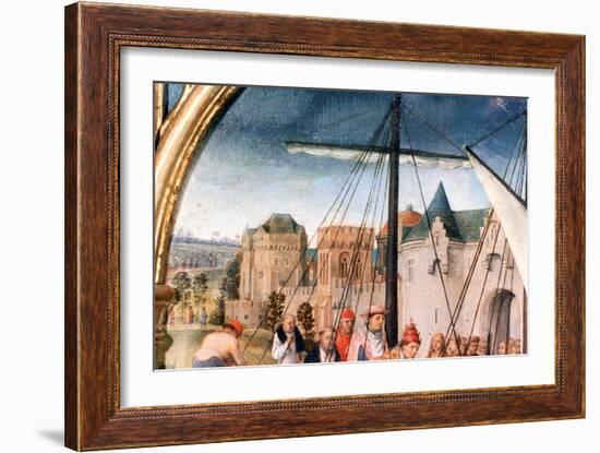 'St Ursula Shrine, Departure from Basle', Detail, 1489. Artist: Hans Memling-Hans Memling-Framed Giclee Print