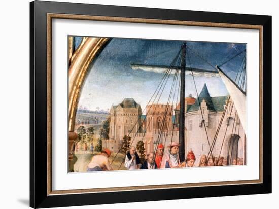 'St Ursula Shrine, Departure from Basle', Detail, 1489. Artist: Hans Memling-Hans Memling-Framed Giclee Print