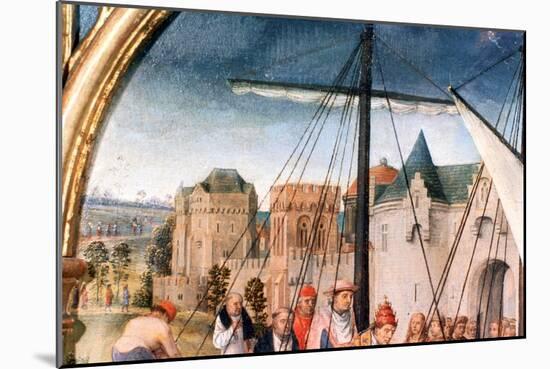 'St Ursula Shrine, Departure from Basle', Detail, 1489. Artist: Hans Memling-Hans Memling-Mounted Giclee Print