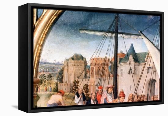 'St Ursula Shrine, Departure from Basle', Detail, 1489. Artist: Hans Memling-Hans Memling-Framed Premier Image Canvas