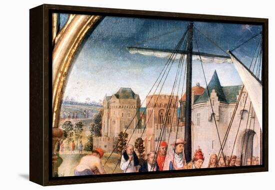 'St Ursula Shrine, Departure from Basle', Detail, 1489. Artist: Hans Memling-Hans Memling-Framed Premier Image Canvas