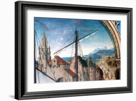 'St Ursula Shrine, Departure from Basle', Detail, 1489. Artist: Hans Memling-Hans Memling-Framed Giclee Print