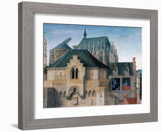 St Ursula Shrine, Departure from Cologne, Detail, 1489-Hans Memling-Framed Giclee Print