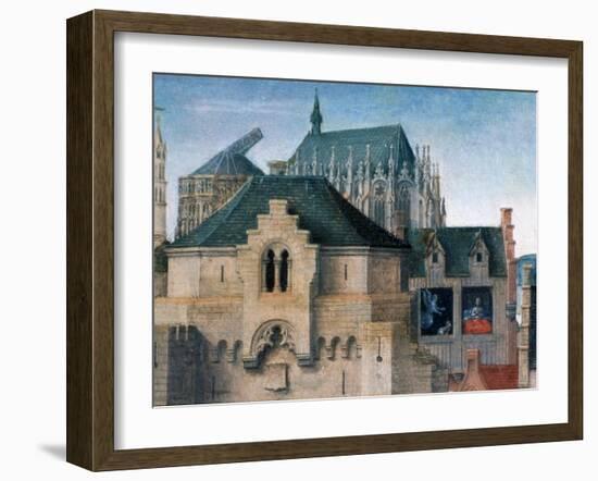 St Ursula Shrine, Departure from Cologne, Detail, 1489-Hans Memling-Framed Giclee Print