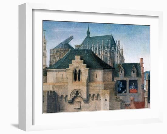 St Ursula Shrine, Departure from Cologne, Detail, 1489-Hans Memling-Framed Giclee Print