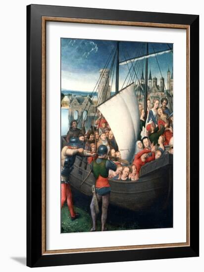 St Ursula Shrine, Martyrdom, 1489-Hans Memling-Framed Giclee Print