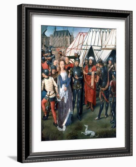 St Ursula Shrine, Martyrdom at Cologne, 1489-Hans Memling-Framed Giclee Print