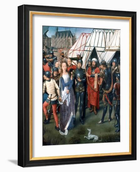 St Ursula Shrine, Martyrdom at Cologne, 1489-Hans Memling-Framed Giclee Print