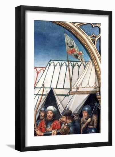 'St Ursula Shrine, Martyrdom at Cologne', Detail, 1489. Artist: Hans Memling-Hans Memling-Framed Giclee Print