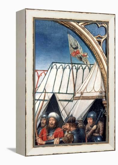 'St Ursula Shrine, Martyrdom at Cologne', Detail, 1489. Artist: Hans Memling-Hans Memling-Framed Premier Image Canvas