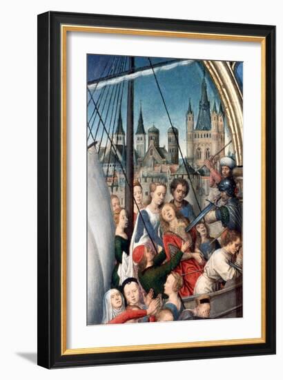 'St Ursula Shrine, Martyrdom', Detail, 1489. Artist: Hans Memling-Hans Memling-Framed Giclee Print