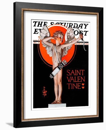 "St. Valentine, 1924," Saturday Evening Post Cover, February 16, 1924-Joseph Christian Leyendecker-Framed Giclee Print