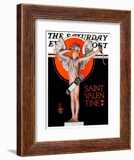 "St. Valentine, 1924," Saturday Evening Post Cover, February 16, 1924-Joseph Christian Leyendecker-Framed Giclee Print