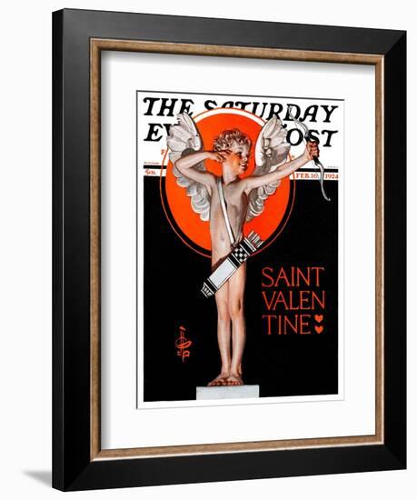 "St. Valentine, 1924," Saturday Evening Post Cover, February 16, 1924-Joseph Christian Leyendecker-Framed Giclee Print