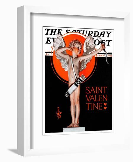 "St. Valentine, 1924," Saturday Evening Post Cover, February 16, 1924-Joseph Christian Leyendecker-Framed Giclee Print