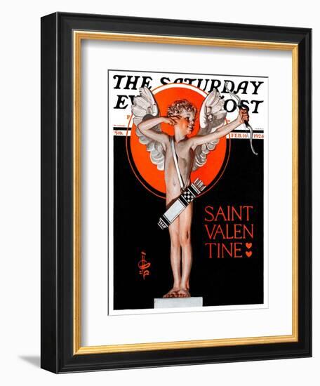 "St. Valentine, 1924," Saturday Evening Post Cover, February 16, 1924-Joseph Christian Leyendecker-Framed Giclee Print