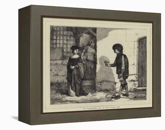 St Valentine's Day in the Olden Time-Sir James Dromgole Linton-Framed Premier Image Canvas