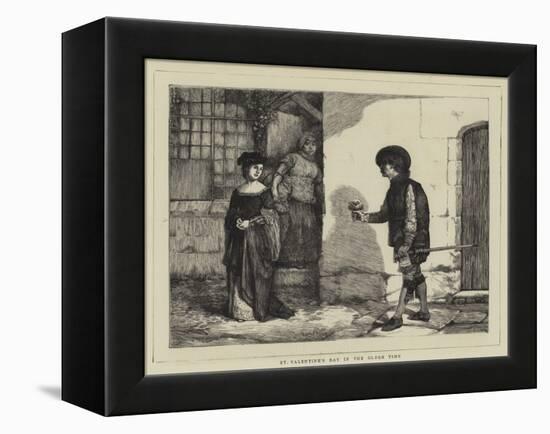 St Valentine's Day in the Olden Time-Sir James Dromgole Linton-Framed Premier Image Canvas