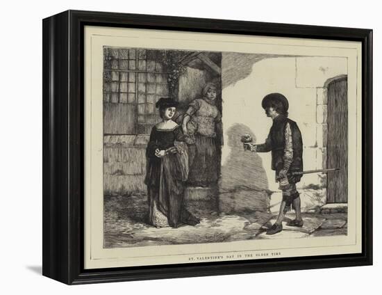 St Valentine's Day in the Olden Time-Sir James Dromgole Linton-Framed Premier Image Canvas