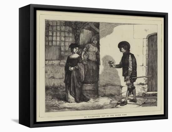 St Valentine's Day in the Olden Time-Sir James Dromgole Linton-Framed Premier Image Canvas