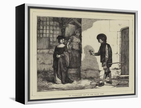 St Valentine's Day in the Olden Time-Sir James Dromgole Linton-Framed Premier Image Canvas