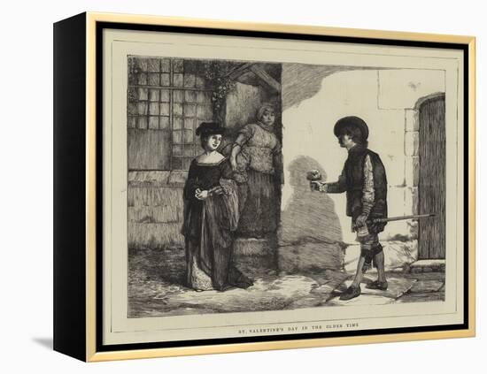 St Valentine's Day in the Olden Time-Sir James Dromgole Linton-Framed Premier Image Canvas