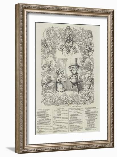 St Valentine's Day-Richard Doyle-Framed Giclee Print